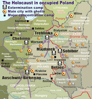 mappa campi di concentramento nazisti