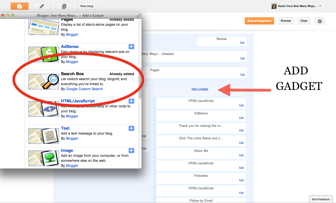 Sew Many Ways...: Blogging Tip...How to Search a Blog