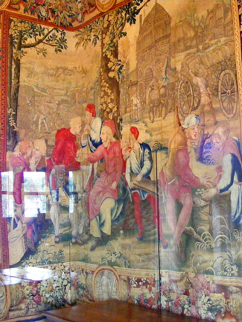 Detail of August in the Months of Lucas series of tapestries, collection of the Chateau of Chenonceau. Photo by Loire Valley Time Travel.