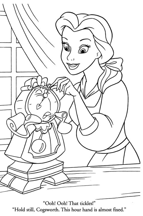 baby belle coloring pages - photo #12