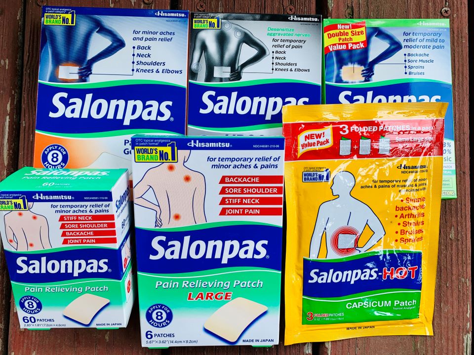 Salonpas offers several types of patches #ad 
