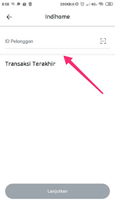 cara memasukkan nomor id pelanggan wifi di linkaja