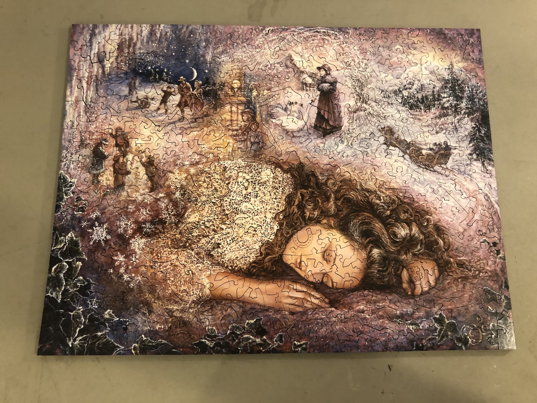 Rebecca's Wooden Jigsaw Puzzles Winter Dreaming, Josephine Wall