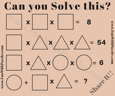 Math Brain Teaser for Students with Solution