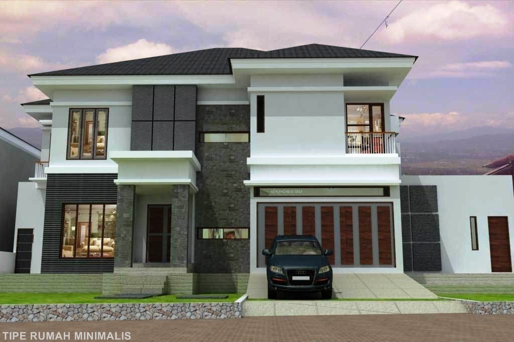 home design interior singapore Rumah  1 Lantai Dengan Garasi Rumah Minimalis Mewah 