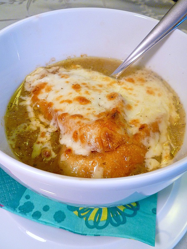 Vanilla Clouds and Lemon Drops Onion Soup