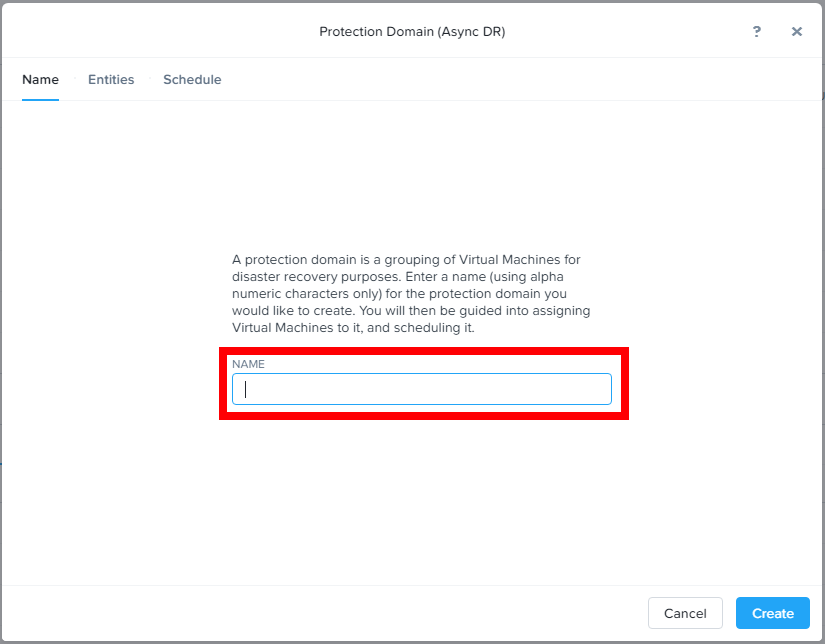 半端者インフラエンジニアのメモ: Nutanixでバックアップスケジュールの作成(Protection Domain)