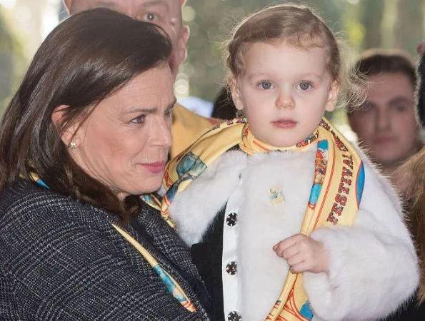 Prince Albert, Princess Stephanie, Princess Gabrielle, Crown Prince Jacques and Pauline Ducruet attended the 42nd International Circus Festival