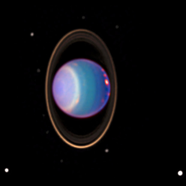 Stunning Hubble image reveals many bright clouds on Uranus