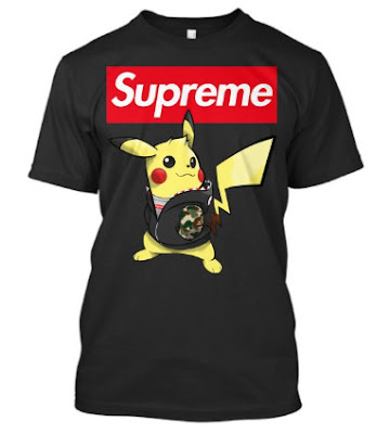 pikachu supreme sticker,  pikachu supreme wallpaper,  supreme pikachu box logo sticker,  pikachu wearing supreme,  camiseta supreme pikachu,