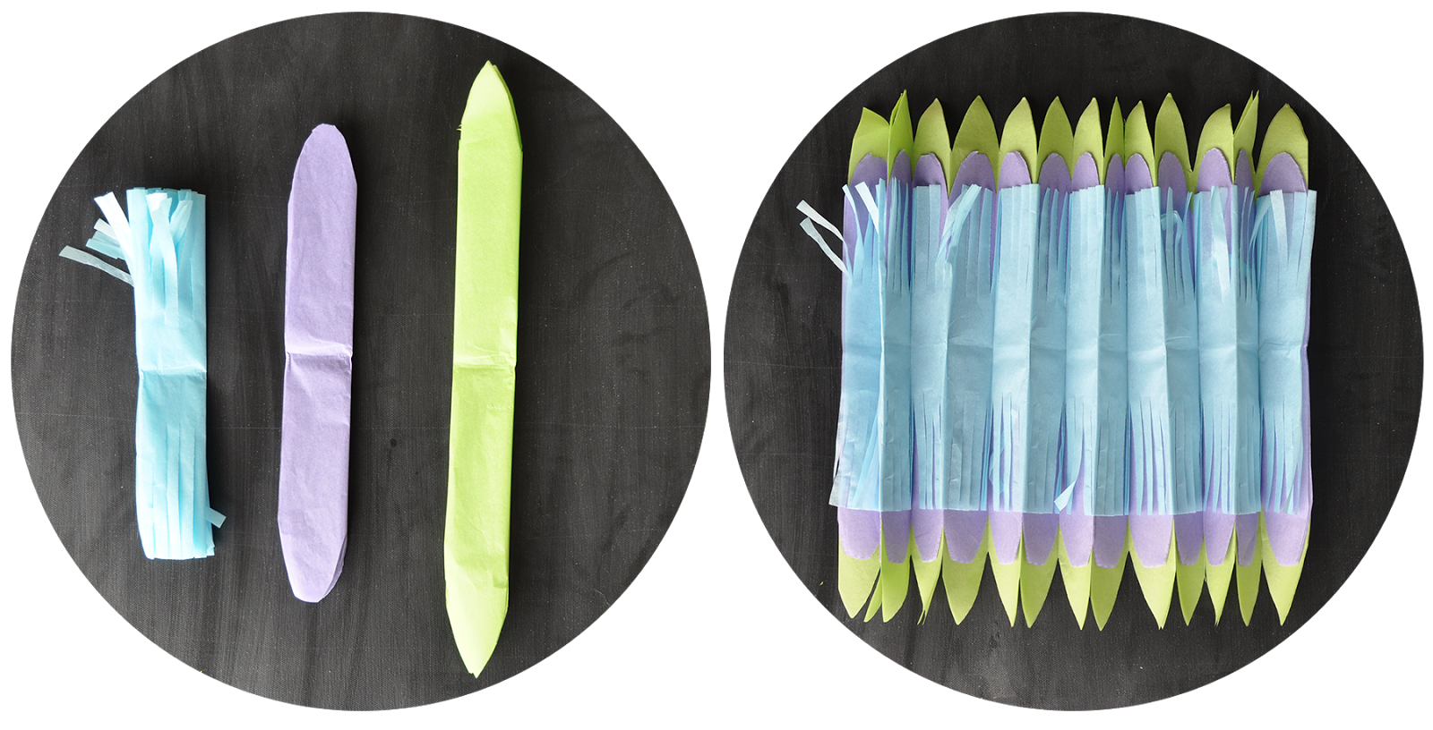 the creative bag blog Tissue Paper Flower Pompom tutorial these