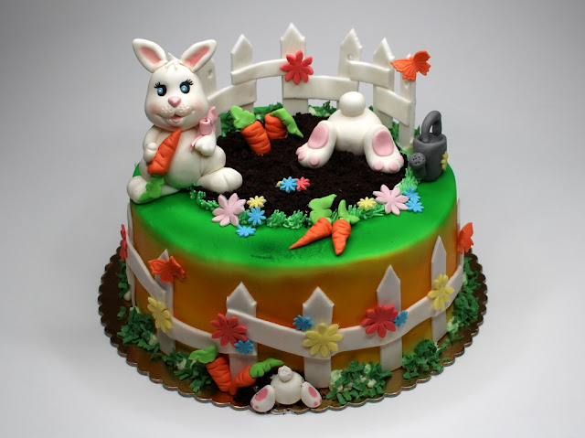 Easter Cake with Rabbits - London