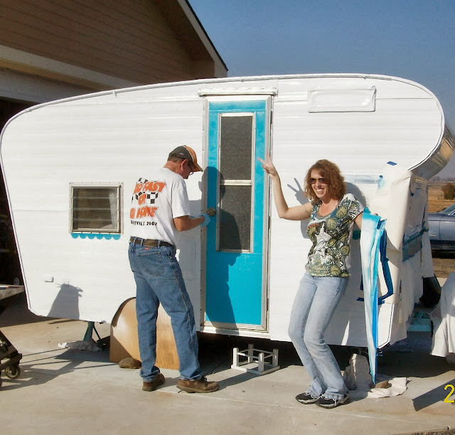 How to Paint a Vintage Trailer for Under 60 Little Vintage Cottage