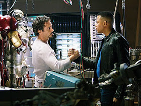 Robert Downey Jr. and Don Cheadle in Iron Man 2 movieloversreviews.filminspector.com