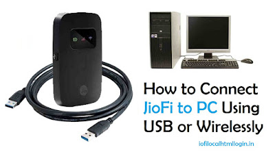 How to Connect JioFi to PC