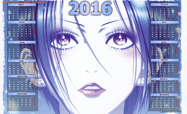 calendario 2016 anime nana