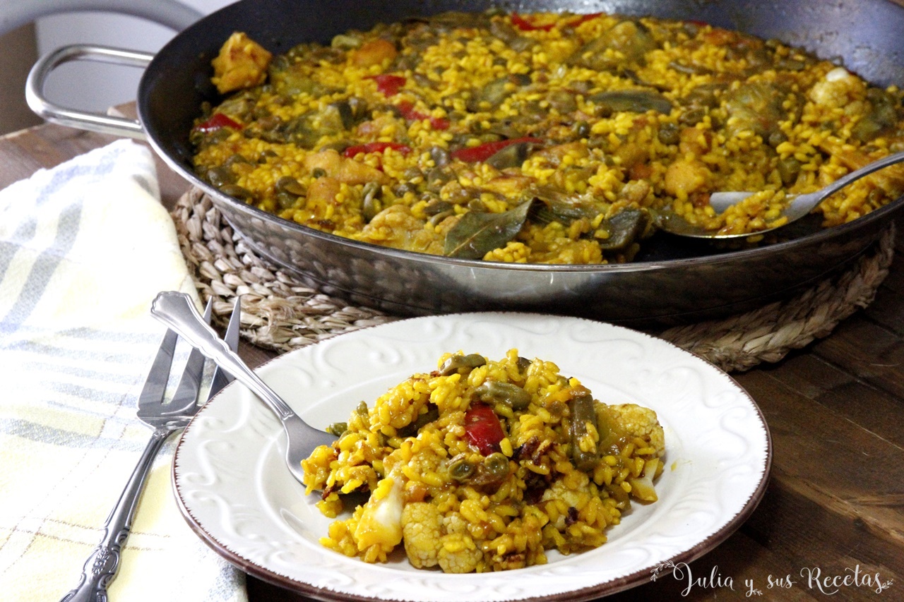 JULIA Y SUS RECETAS Paella de verduras