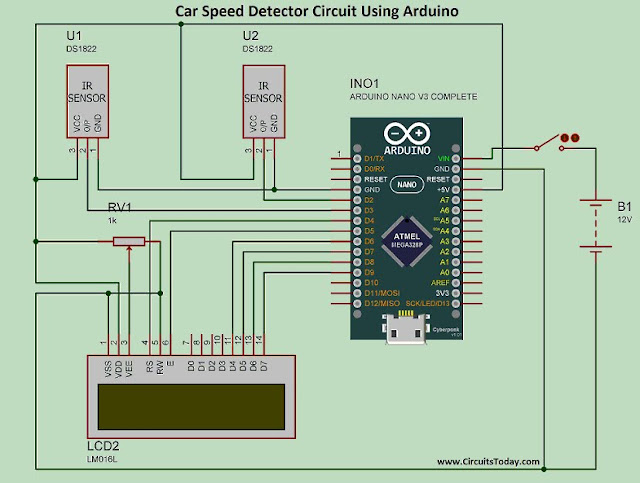 Car Speed Detector Using Arduino - Aloui