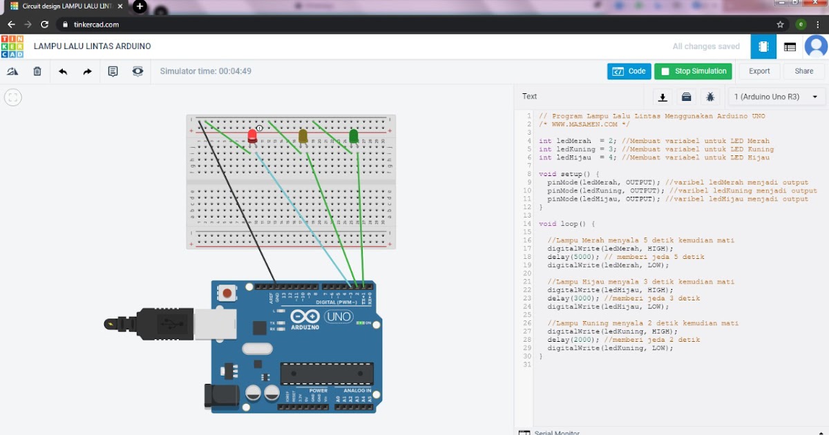 Menyalakan Lampu LED Menggunakan Arduino