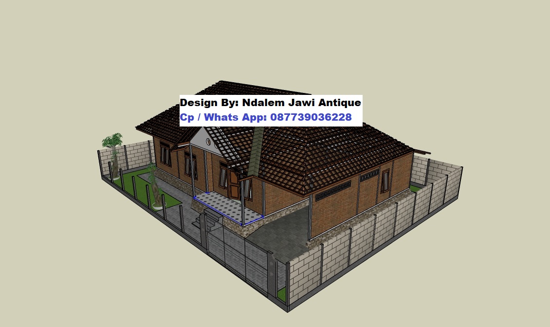 Konstruksi Atap Rumah Limasan Minimalis Modern DENAH