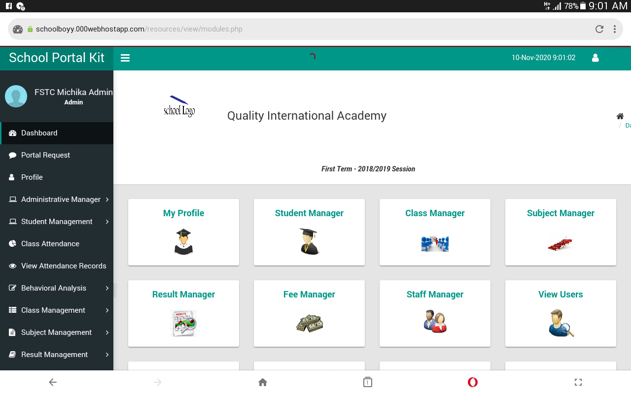 Student Management System(Secondary School Portal)