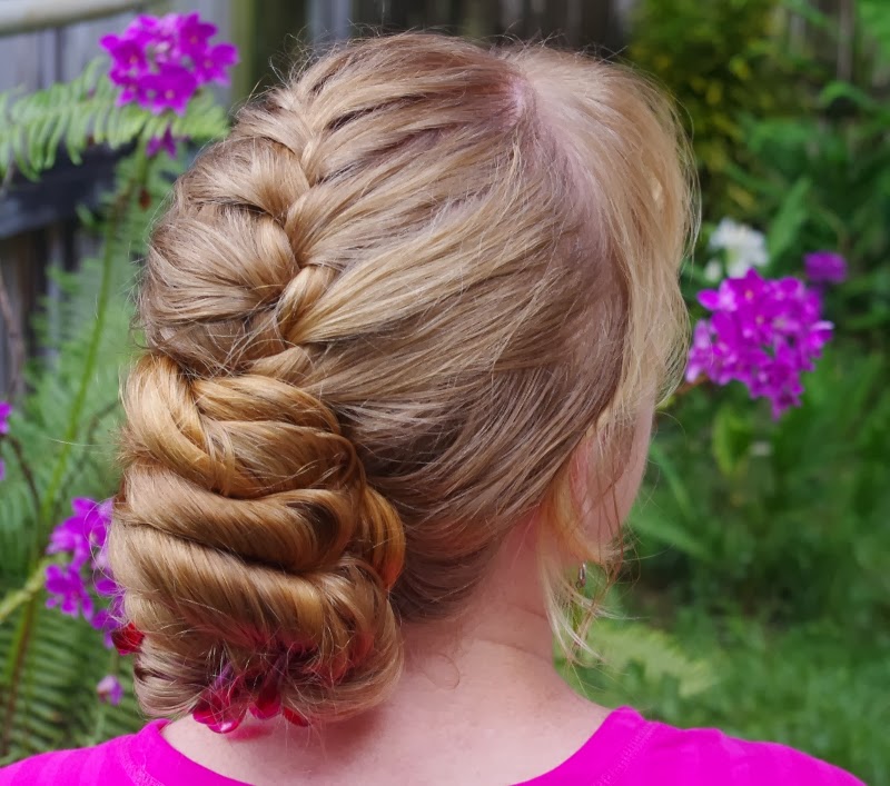 Braids & Hairstyles for Super Long Hair: Loose French Braid Updo