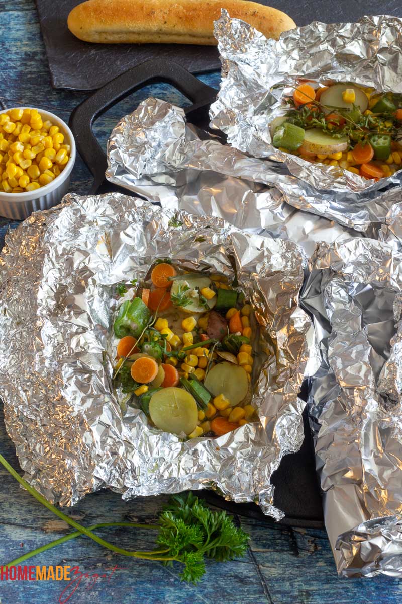Baked Tilapia in Foil Caribbean Style