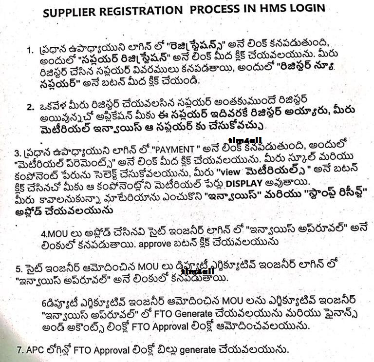 Mana Badi NaduNedu HM's registration & Login Process Leading website