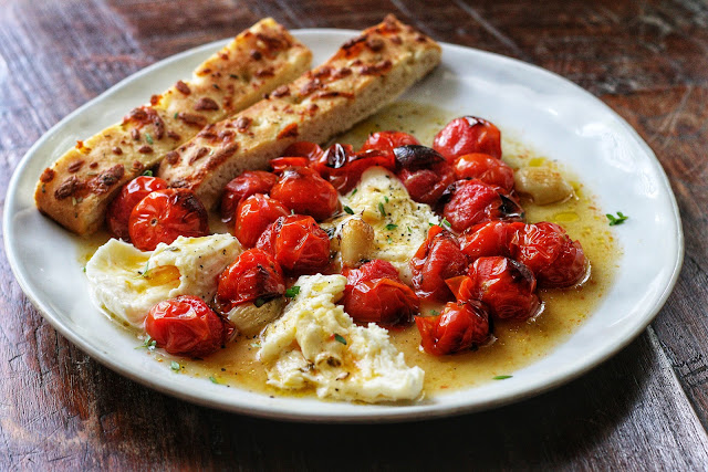 Roasted Cherry Tomato Caprese