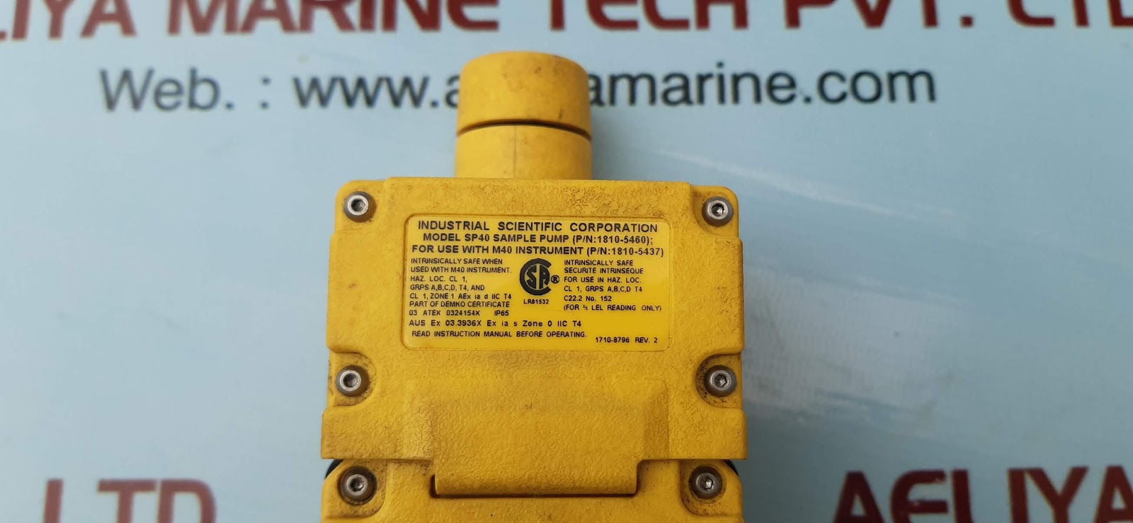 INDUSTRIAL SCIENTIFIC M40 MULTI GAS MONITOR METER/ SAMPLE PUMP SP40