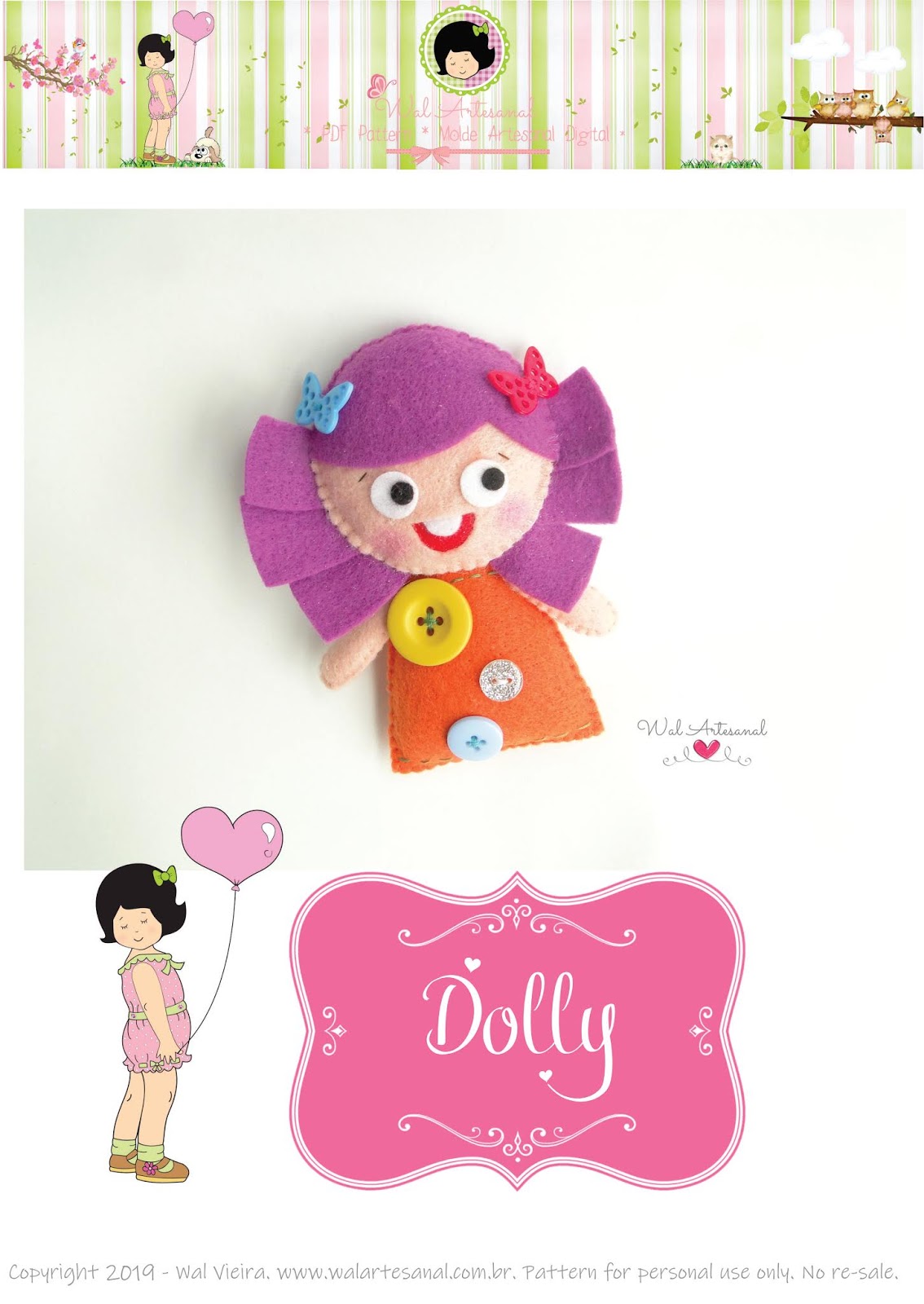 Molde Artesanal Digital Dolly Toy Story Molde Gratuito!