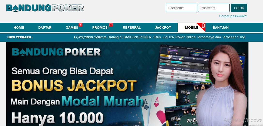 Agen Poker IDN Terpercaya Indonesia: Keunggulan Bermain BandungPoker Di