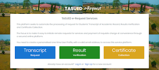 TASUED Transcript, Result Verification & Certificate Collection Guidelines