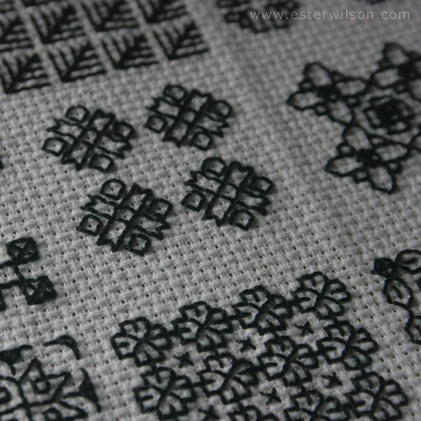 Embroidery Drawing with thread