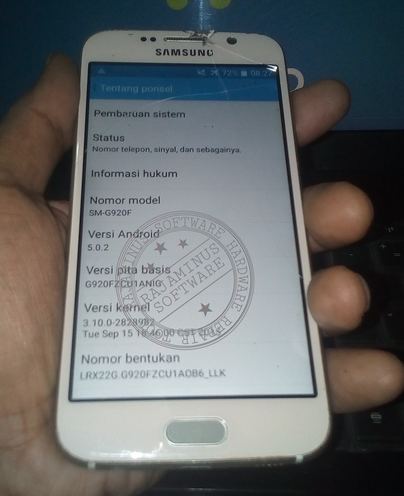 FIRMWARE SAMSUNG GALAXY S6 REPLIKA SMG920F MT6572 RAJAMINUS