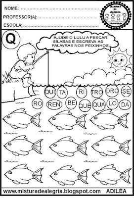 atividades de alfabetização 3º ano - formação de palavras