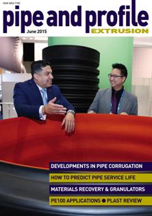 Pipe and Profile Extrusion - June 2015 | ISSN 2053-7182 | TRUE PDF | Bimestrale | Professionisti | Polimeri | Materie Plastiche | Chimica
Pipe and Profile Extrusion is a magazine written specifically for plastic pipe and profile extruders around the globe.
Published six times a year, Pipe and Profile Extrusion covers key technical developments, market trends, strategic business issues, legislative announcements, company profiles and new product launches. Unlike other general plastics magazines, Pipe and Profile Extrusion is 100% focused on the specific information needs of pipe and profile extruders.
Film and Sheet Extrusion offers:
- Comprehensive global coverage
- Targeted editorial content
- In-depth market knowledge
- Highly competitive advertisement rates
- An effective and efficient route to market
