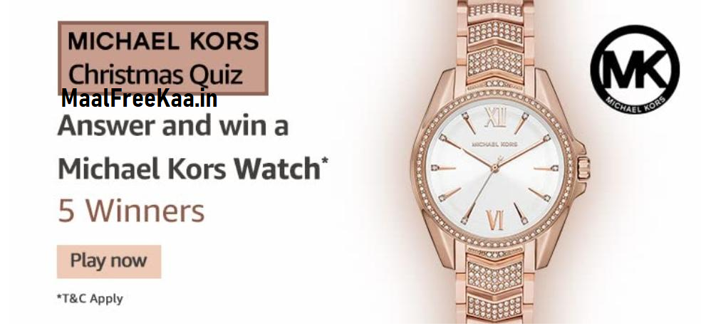 Michael Kors Christmas Quiz Answer Win Michael Kors Watch - Giveaways Deals  Spin Lucky Win Freebie - 2023