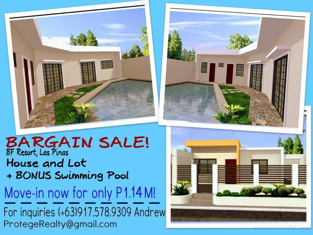 house and lot with swimming pool for sale bf resort las pinas