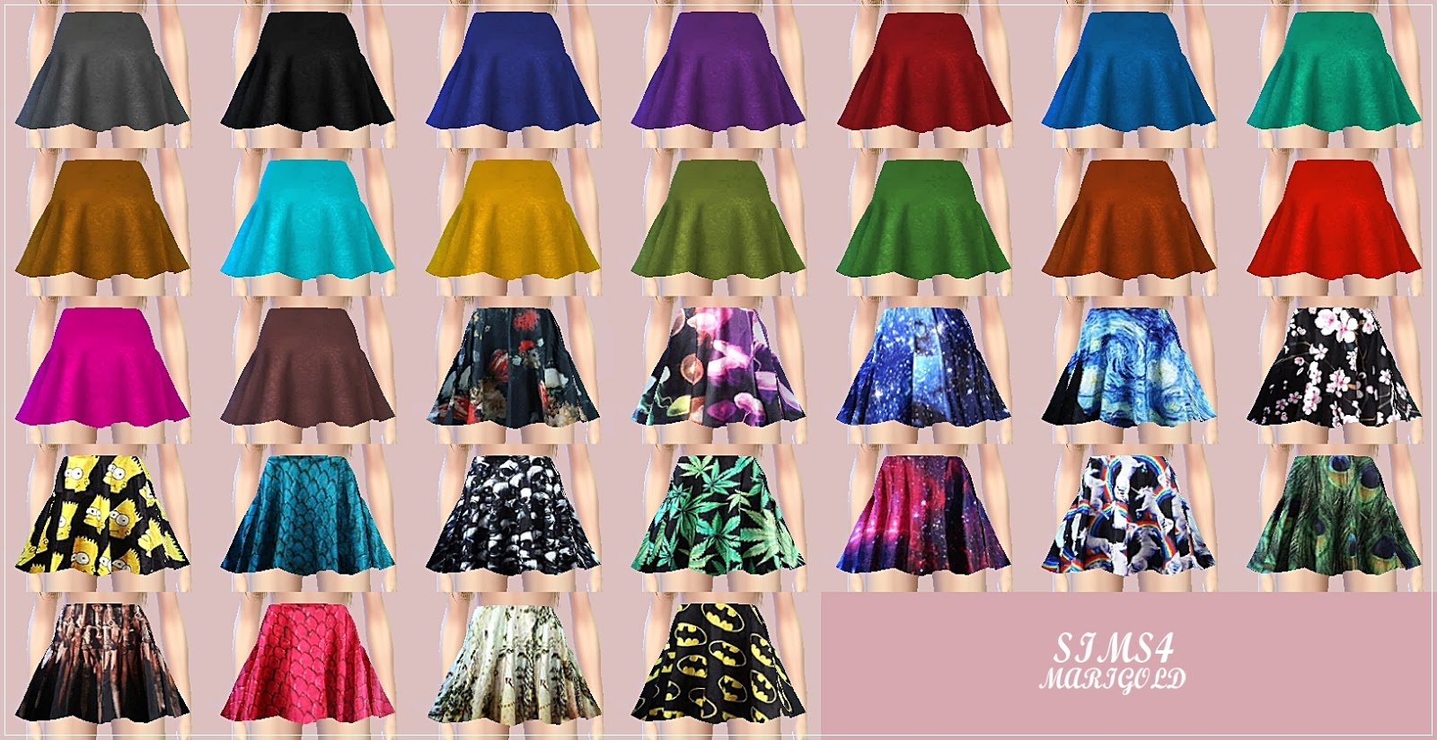 My Sims 4 Blog Skirts by Marigold