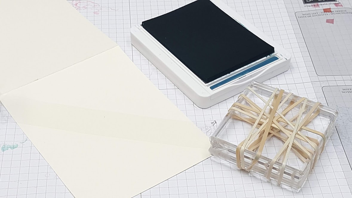 The Stampin' Chic Technique Tuesday Rubber Band technique