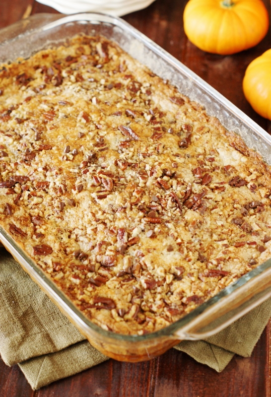 Chocolate Chip Pumpkin Dump Cake The Kitchen is My Playground