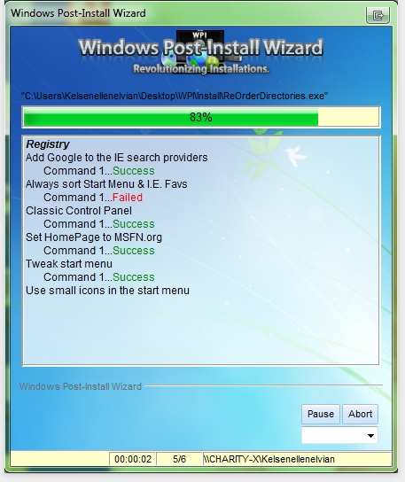WPI  Windows Post-Install Wizard