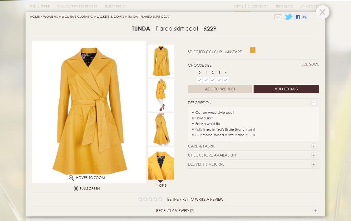 CataBLOGue ebusiness Compare and contrast Ted Baker