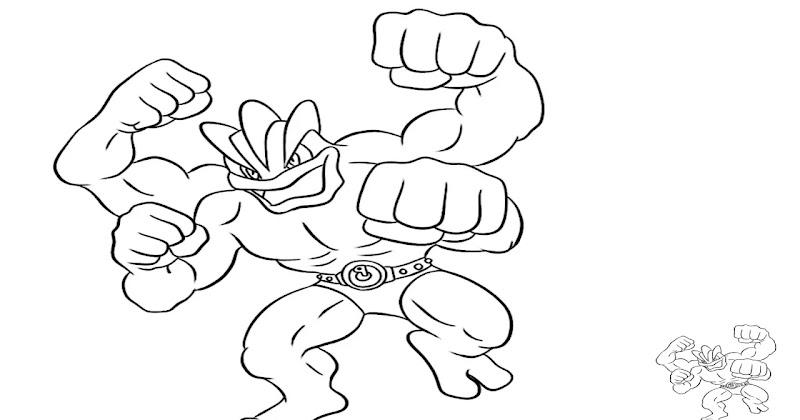 Coloring Page Of Machamp