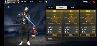 Raister free fire I'd number, K/D ratio, statistics and Other info