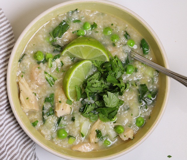 Chicken and Lime Soup with Rice