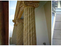 Cat Motif Marmer Tiang Atau Pilar Rumah 