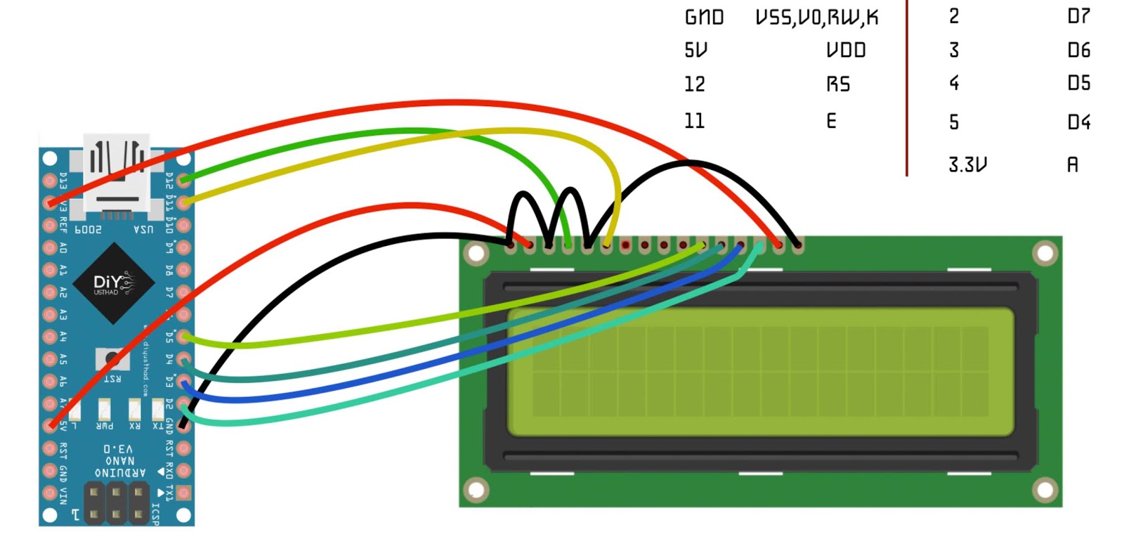 2 Ways Of Interfacing LCD Module With Arduino » DIY Usthad