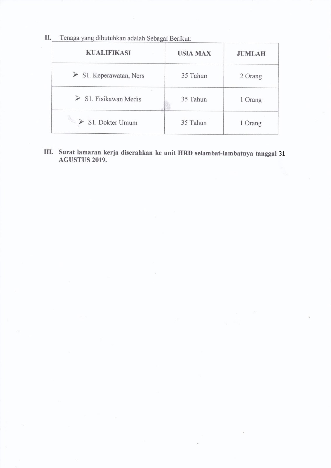 Informasi Lowongan Rsi Siti Hajar Rsi Siti Hajar Sidoarjo